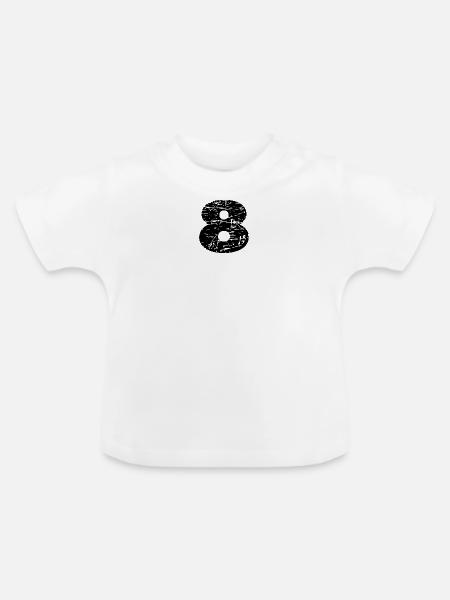 8 - Baby Bio-T-Shirt mit Rundhals - Weiß