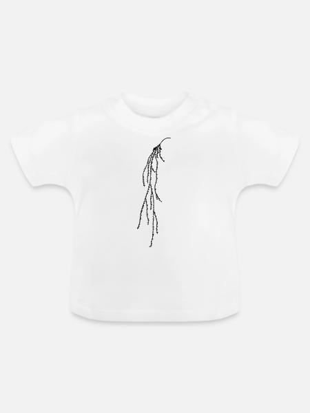 Hanging plant - Baby Bio-T-Shirt mit Rundhals - Weiß