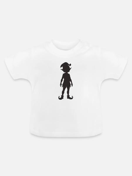 elfe_1 - Baby Bio-T-Shirt mit Rundhals - Weiß