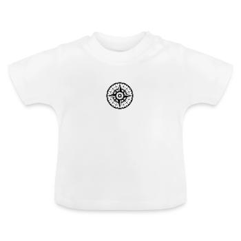 compass - Baby Organic T-Shirt with Round Neck - white - Front