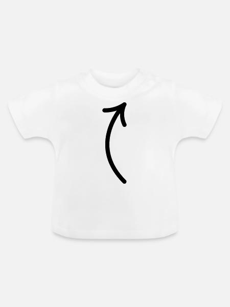 pfeil - Baby Bio-T-Shirt mit Rundhals - Weiß
