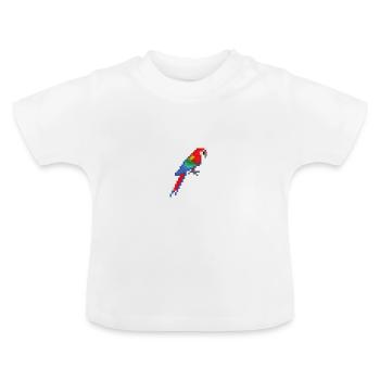 Vogel - Baby Bio-T-Shirt mit Rundhals - Weiß - Vorne