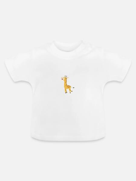 Wildtiere - Baby Bio-T-Shirt mit Rundhals - Weiß