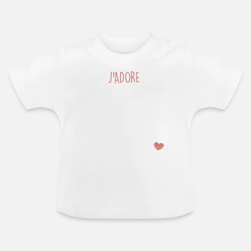 Bébé câlins Marraine - T-shirt bio col rond Bébé - blanc