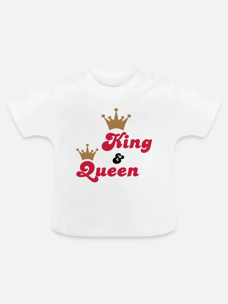 hochzeit - Baby Bio-T-Shirt mit Rundhals - Weiß