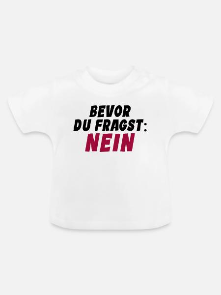 Klarer Durchblick - Baby Bio-T-Shirt mit Rundhals - Weiß