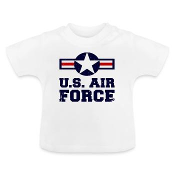 US AIR FORCE - Baby Bio-T-Shirt mit Rundhals - Weiß - Vorne