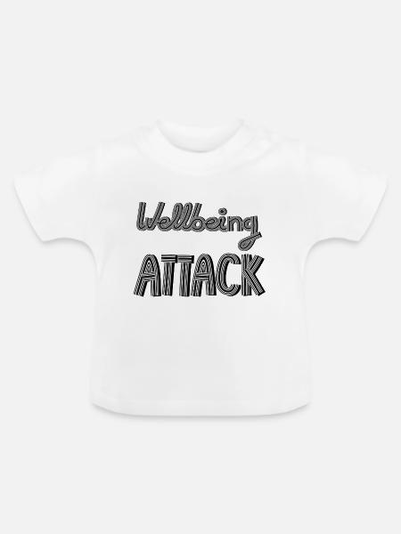 WELLBEING ANGRIFF - Baby Bio-T-Shirt mit Rundhals - Weiß