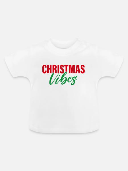 Weihnachtliche Stimmung - Baby Bio-T-Shirt mit Rundhals - Weiß