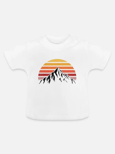 Rising Sun - Baby Bio-T-Shirt mit Rundhals - Weiß
