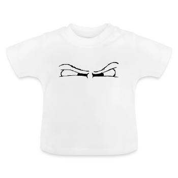 Mauvais regard - T-shirt bio col rond Bébé - blanc - Devant
