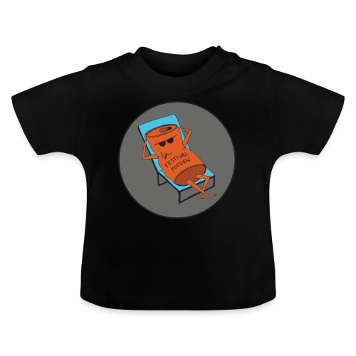 Festivalpodden - Loggan - Ekologisk T-shirt med rund hals baby