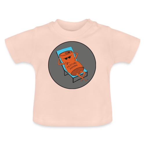 Festivalpodden - Loggan - Ekologisk T-shirt med rund hals baby