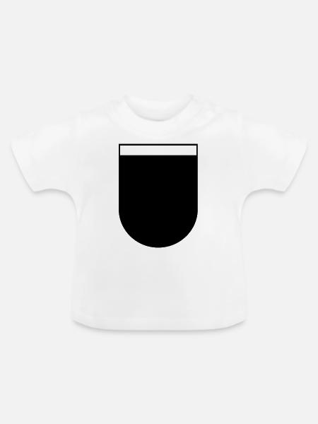Wappen - Baby Bio-T-Shirt mit Rundhals - Weiß