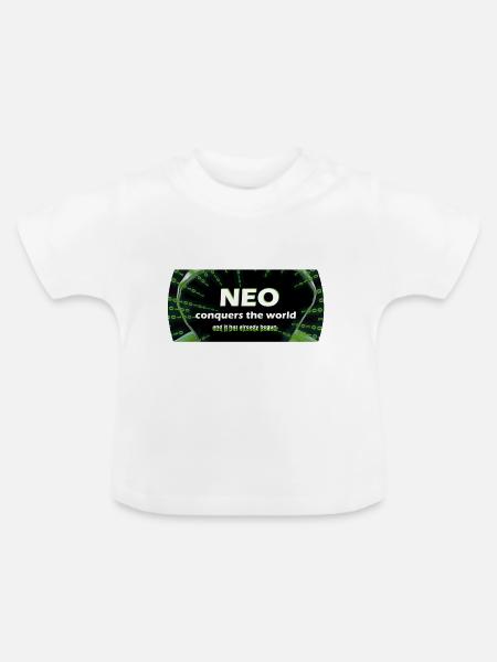 Neo - Baby Bio-T-Shirt mit Rundhals - Weiß