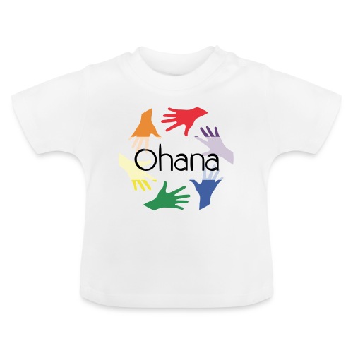 Ohana heißt Familie - Baby Bio-T-Shirt mit Rundhals