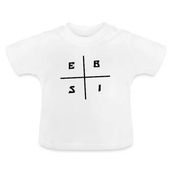 Cash Flow Quadrant - Baby Organic T-Shirt with Round Neck - white - Front
