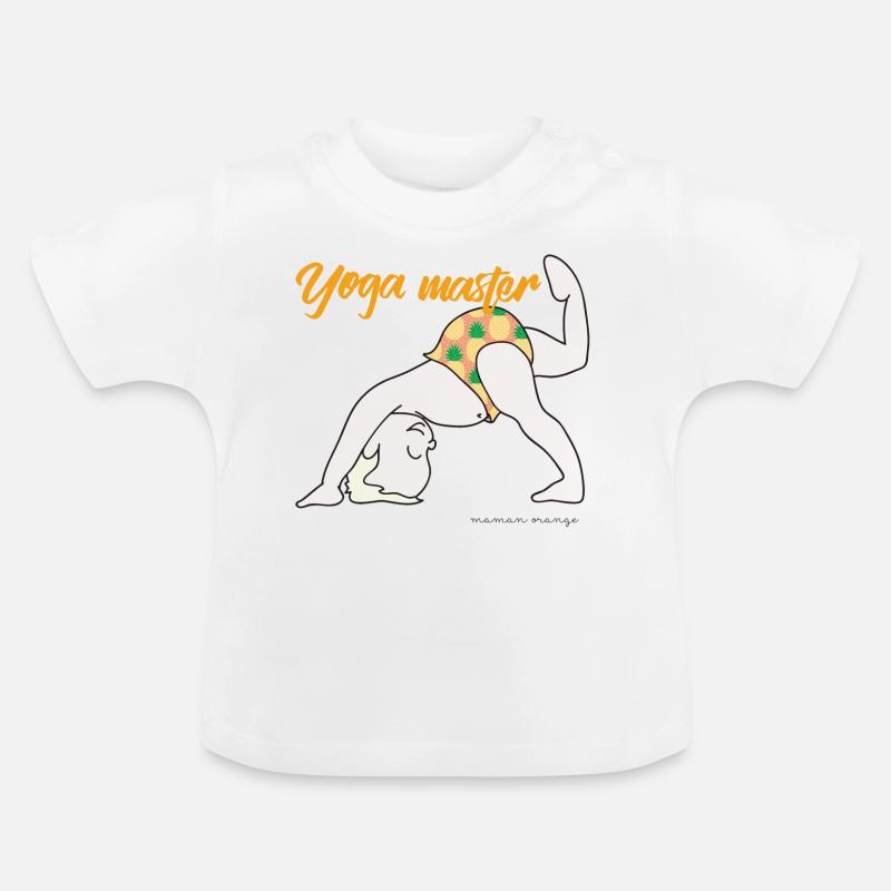 Yoga master - bébé blond - T-shirt bio col rond Bébé - blanc
