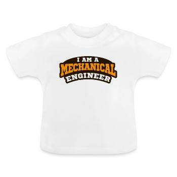 Mechatroniker - Baby Bio-T-Shirt mit Rundhals - Weiß - Vorne