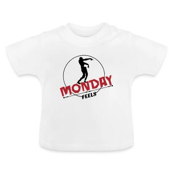 Zombie Monday - T-shirt bio col rond Bébé - blanc - Devant