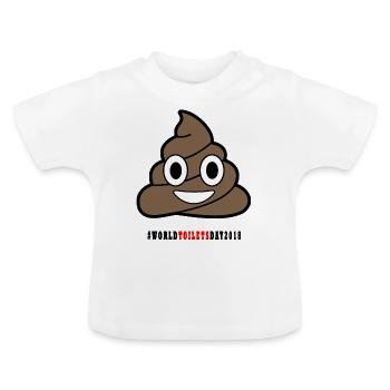 Kackhaufen - T-shirt bio col rond Bébé - blanc - Devant