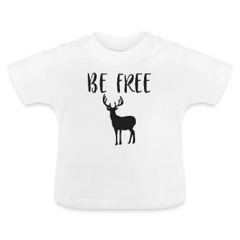 Freiheit - Baby Bio-T-Shirt mit Rundhals - Weiß - Vorne