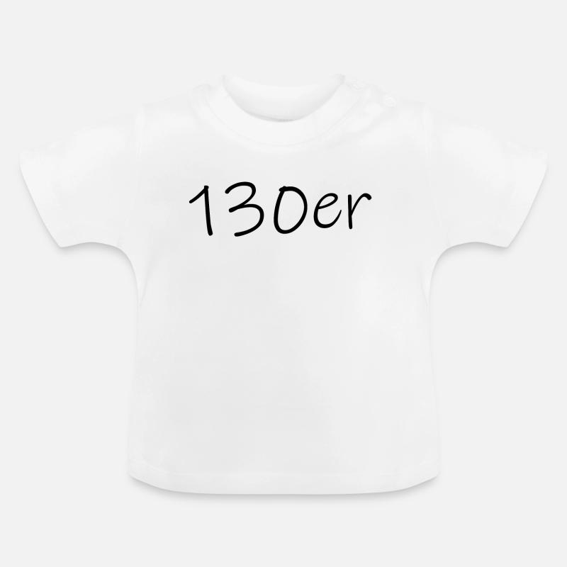 130 130 s - T-shirt bio col rond Bébé - blanc