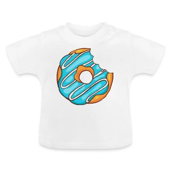 Donuts Confiserie Cookie Törtchen Kuchen Torten - Baby Bio-T-Shirt mit Rundhals - Weiß - Vorne
