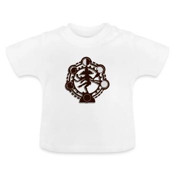 Buddhismus - Baby Bio-T-Shirt mit Rundhals - Weiß - Vorne