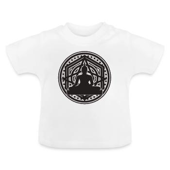 bouddhisme - T-shirt bio col rond Bébé - blanc - Devant