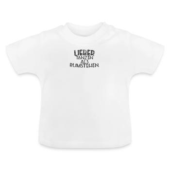 Tänzerin - Baby Bio-T-Shirt mit Rundhals - Weiß - Vorne