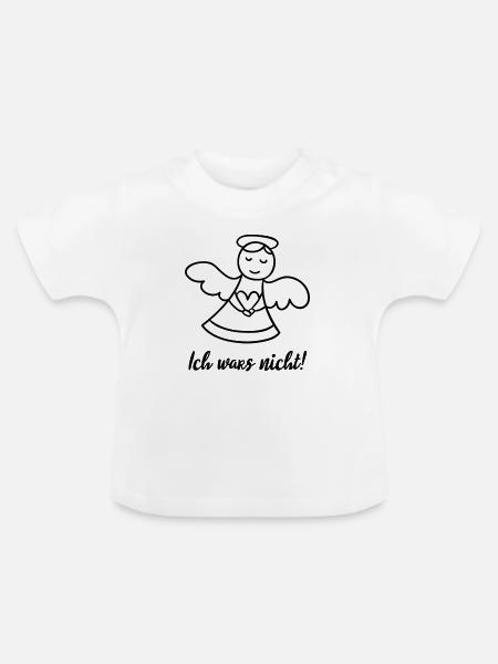 Dat was ik niet - Baby biologisch T-shirt met ronde hals - wit