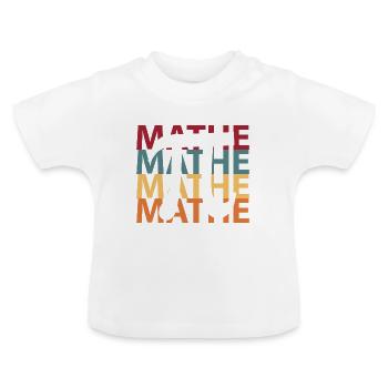 Mathe Mathematik Mathematiker - Baby Bio-T-Shirt mit Rundhals - Weiß - Vorne