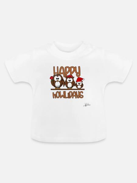Weihnachten Weihnachten Weihnachten Weihnachtszeit - Baby Bio-T-Shirt mit Rundhals - Weiß