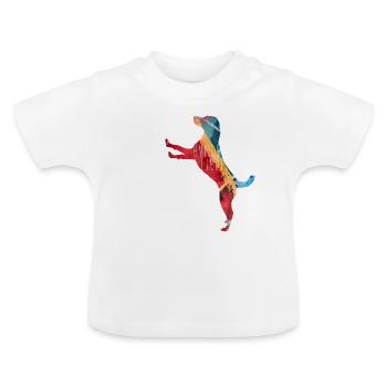 Hundeliebhaber - Baby Bio-T-Shirt mit Rundhals - Weiß - Vorne