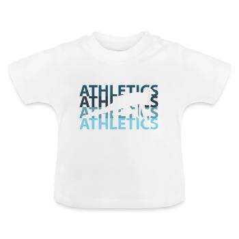 athlete - Baby Organic T-Shirt with Round Neck - white - Front