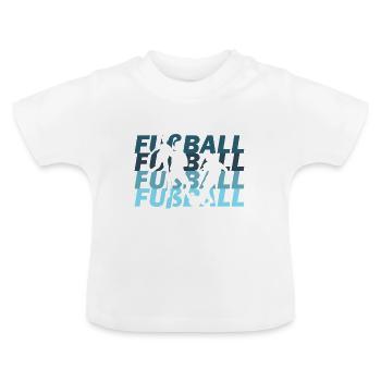 Soccer - Baby Bio-T-Shirt mit Rundhals - Weiß - Vorne