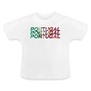 Portugal - Baby Organic T-Shirt with Round Neck - white - Front