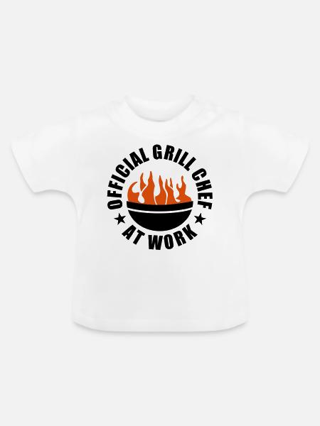 .Barbecue grill barbeque - Baby Organic T-Shirt with Round Neck - white