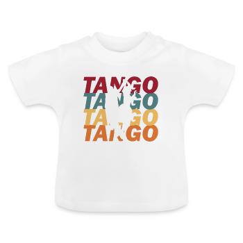 Danse tango - T-shirt bio col rond Bébé - blanc - Devant