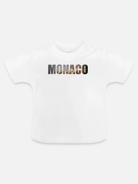 Monaco - Baby Bio-T-Shirt mit Rundhals - Weiß