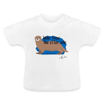 Animaux Animaux Animaux Animaux - T-shirt bio col rond Bébé - blanc - Devant