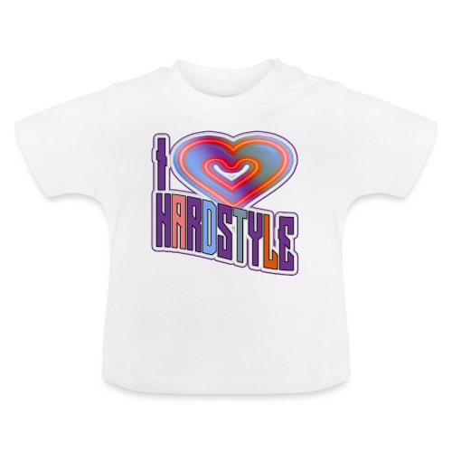 I LOVE HARDSTYLE - Baby Bio-T-Shirt mit Rundhals