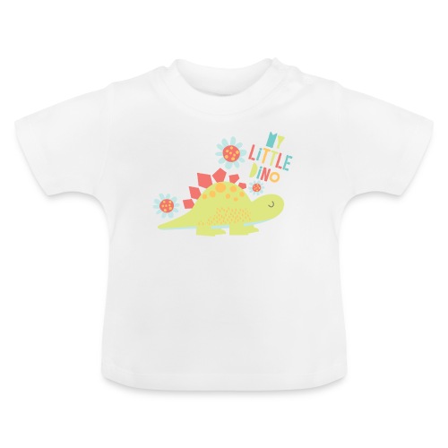 My Little Dino - Baby biologisch T-shirt met ronde hals