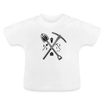 Grave Digger - T-shirt bio col rond Bébé - blanc - Devant