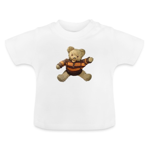 Teddybär - orange braun - Retro Vintage - Bär - Baby Bio-T-Shirt mit Rundhals