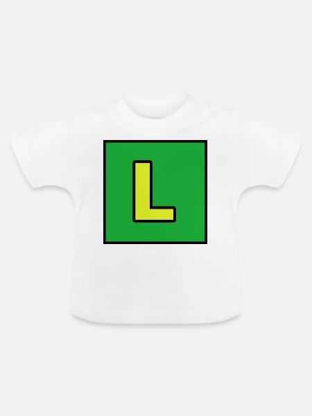 Luigui - Baby Bio-T-Shirt mit Rundhals - Weiß