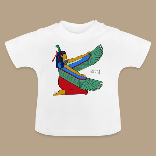 Maat I altägyptische Göttin - Baby Bio-T-Shirt mit Rundhals