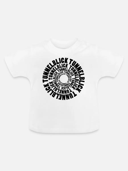 Tunnelblick - Baby Bio-T-Shirt mit Rundhals - Weiß