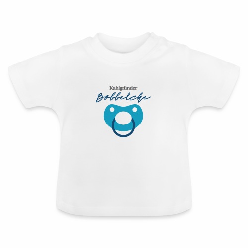 Kahlgruender Bobbelche - Jungs Blau - Baby Bio-T-Shirt mit Rundhals